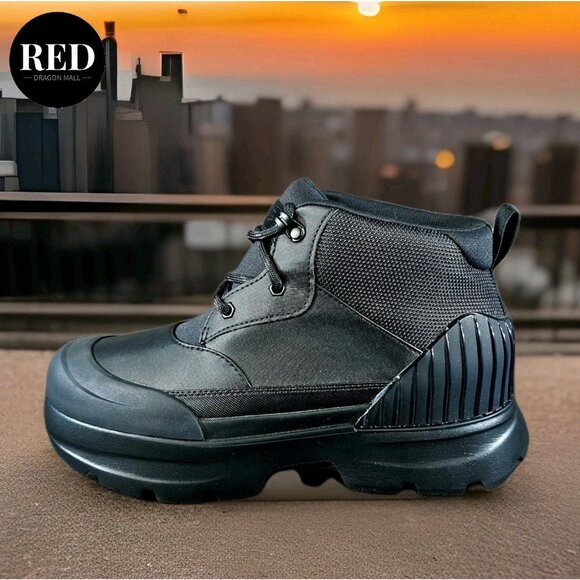 Ugg Neumel X Waterproof Boots Winter Snow Rain Black Ankle Shoes - Women's Sz 9 - Picture 9 of 14